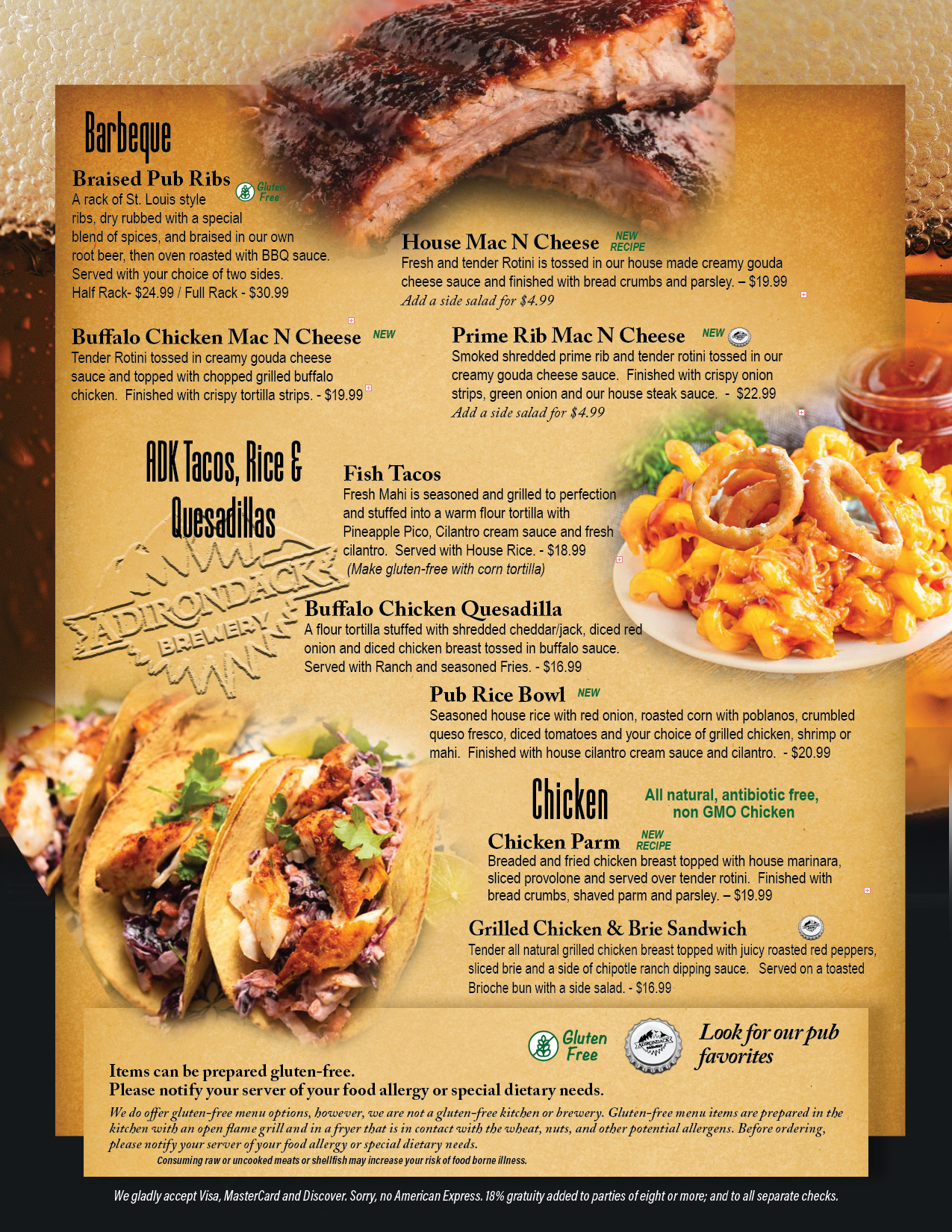 Dinner Menu Page 3