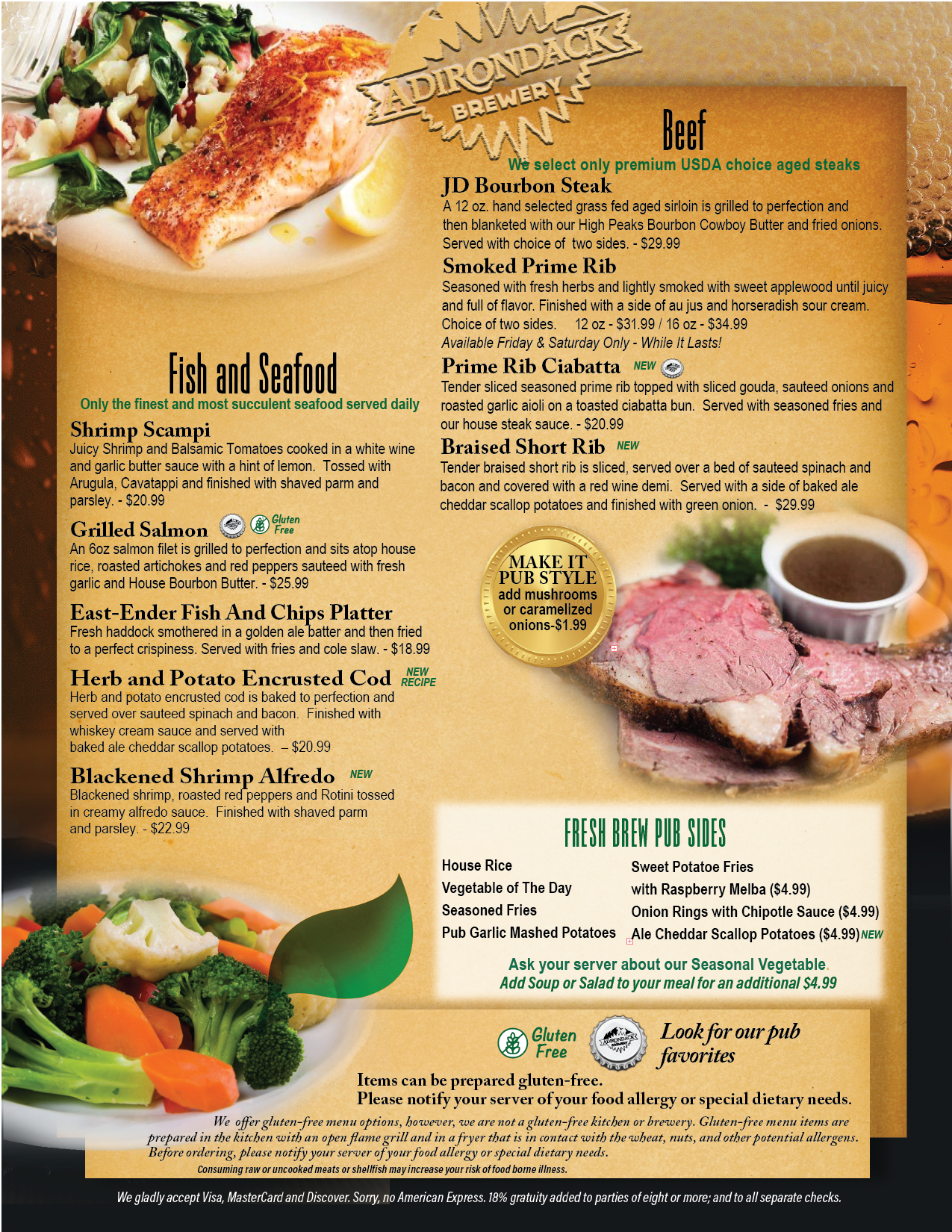 Dinner Menu Page 4