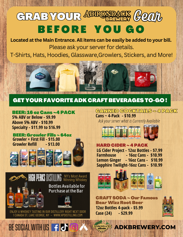 Dessert/Gear Menu Page 2