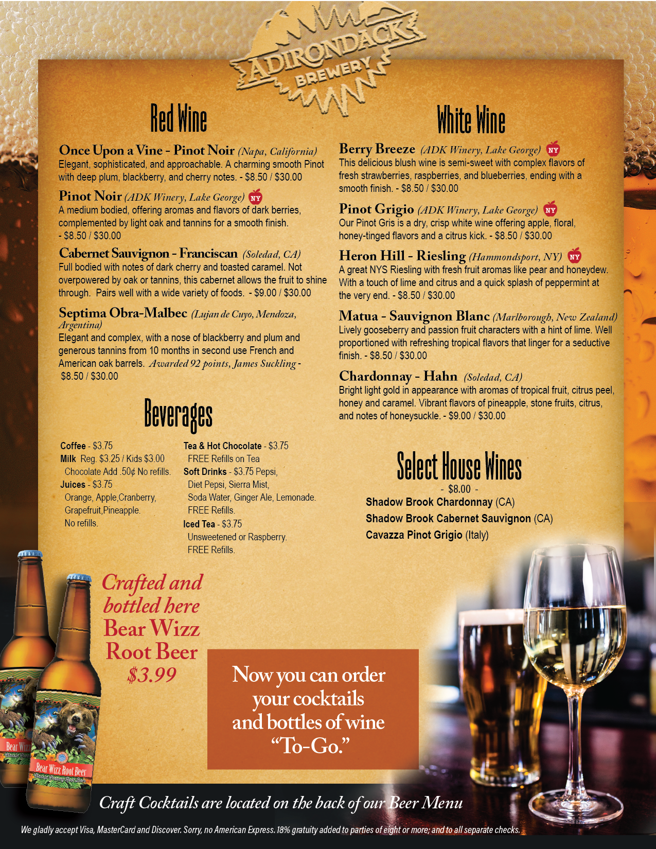 Dinner Menu Page 5