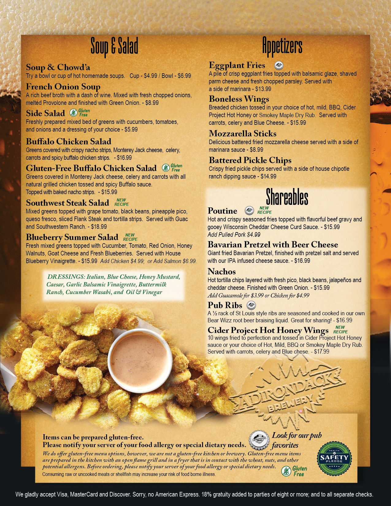 Lunch Menu Page 1