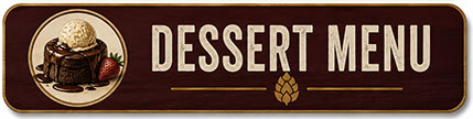 Dessert Menu